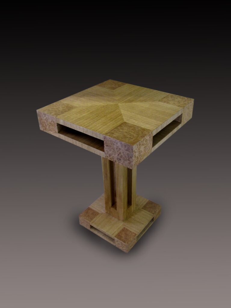 A Traditional Butcher’s Block Reimagined as a Bespoke Burr Oak Table
